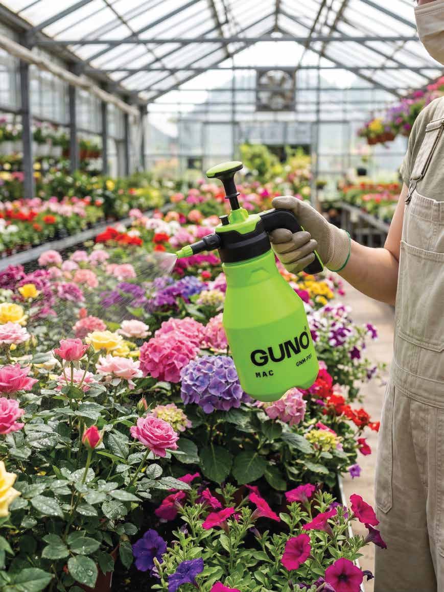 Gunomac basincli el pompasi cicek serasi uygulamasi